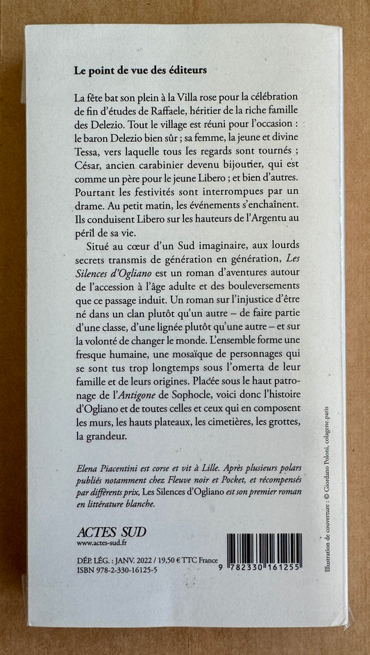 Les Silences d'Ogliano: Roman