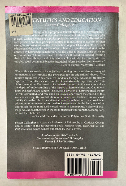 Hermeneutics and Education