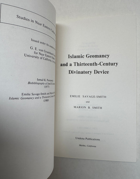 Islamic Geomancy and a Thirteenth-Century Divinatory Device