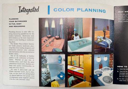 Assortment of Mid Century Modern Design Catalogs/Ads - A Color Wheel, plus Plumbing Fixtures, Hardware,