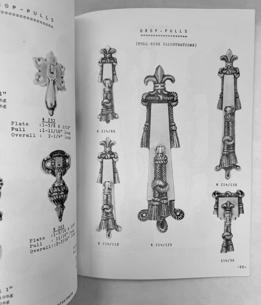 Decorative Brassware for Doors, Drapes, Louvres, Furniture