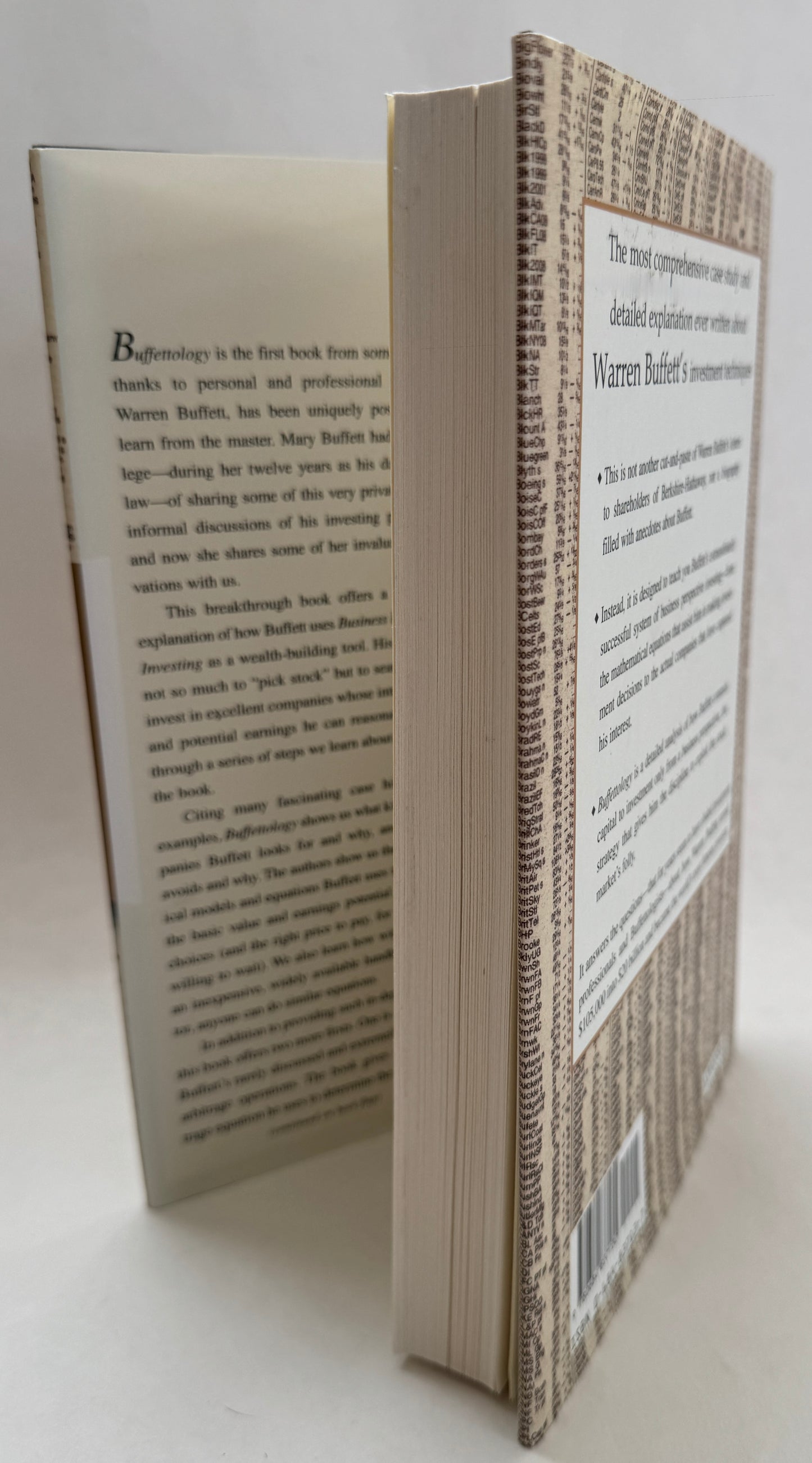 Buffettology: the Previously Unexplained Techniques That Have Made Warren Buffett the World's Most Famous Investor