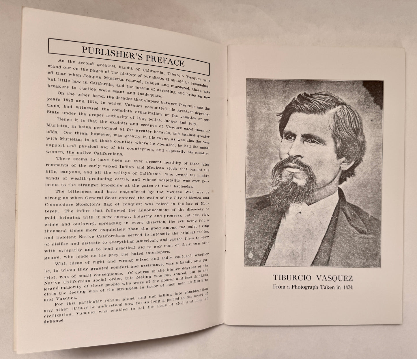 Crimes and Career of Tiburcio Vasquez