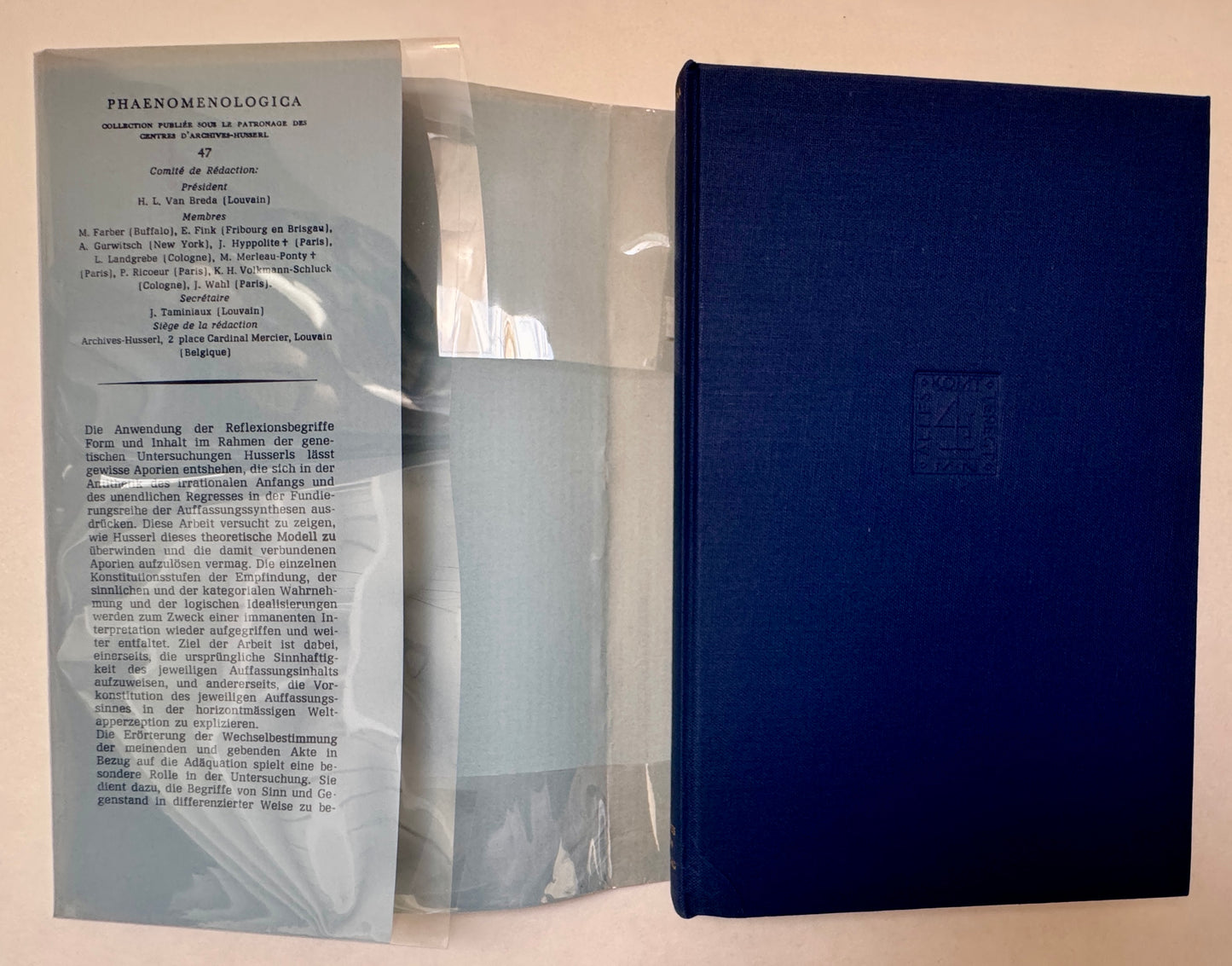 Sinn und Inhalt in der Genetischen Phanomenologie E. Husserls