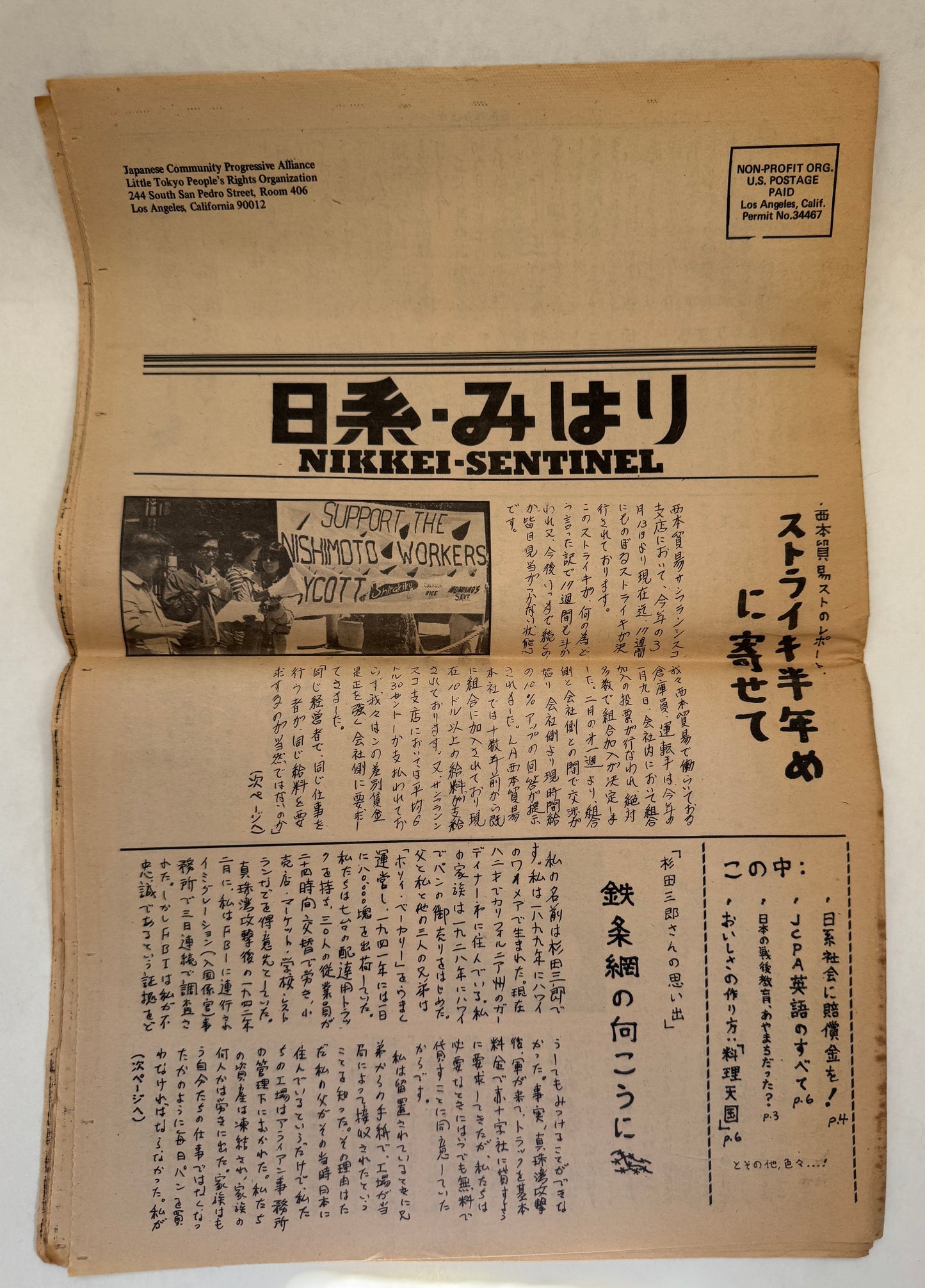 Nikkei-Sentinel = 日景 みはり / Nikkei-Sentinel = Nikkei-Mihari