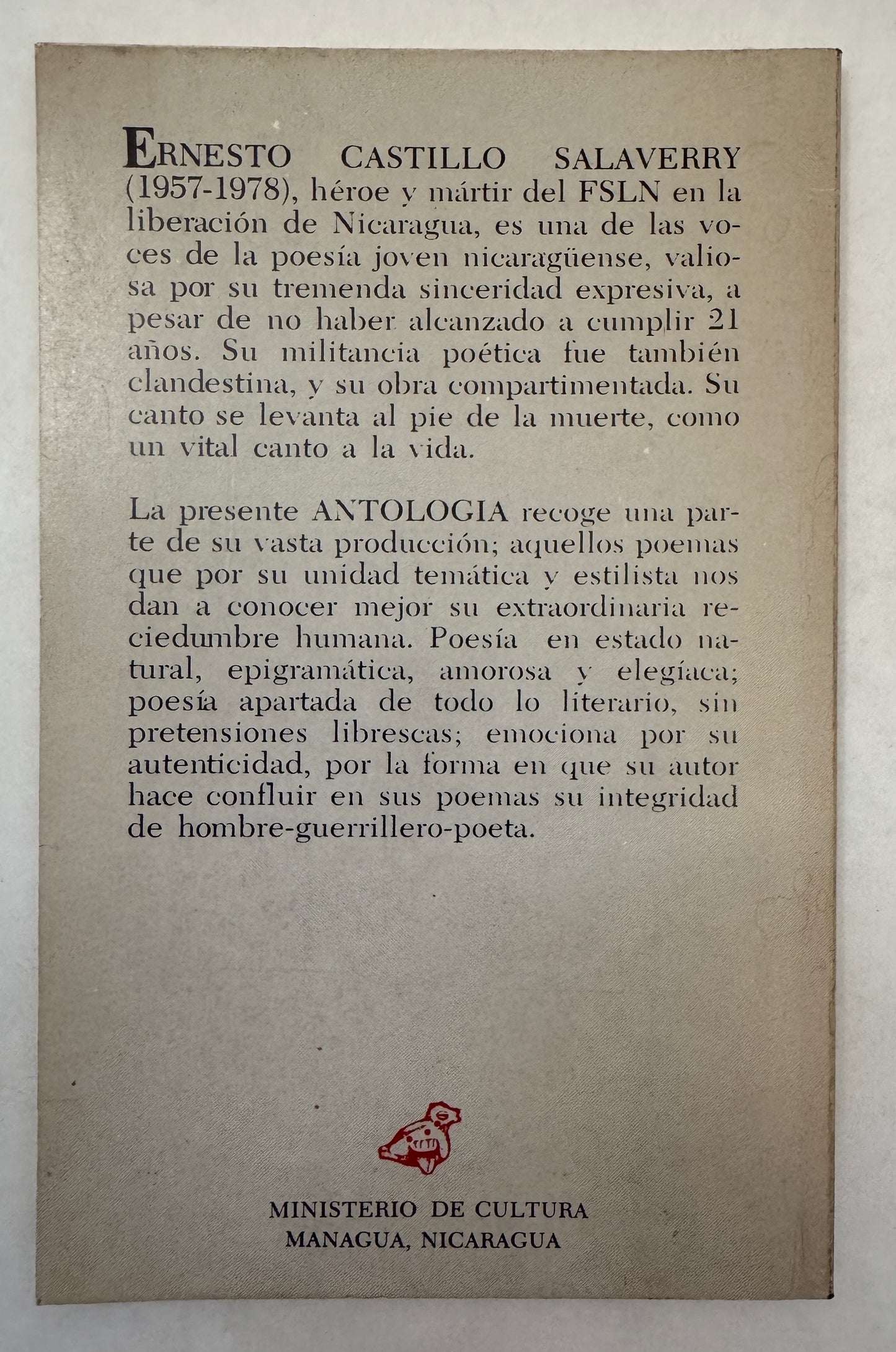 Antología Póstuma: (Poemas, 1971-1978)