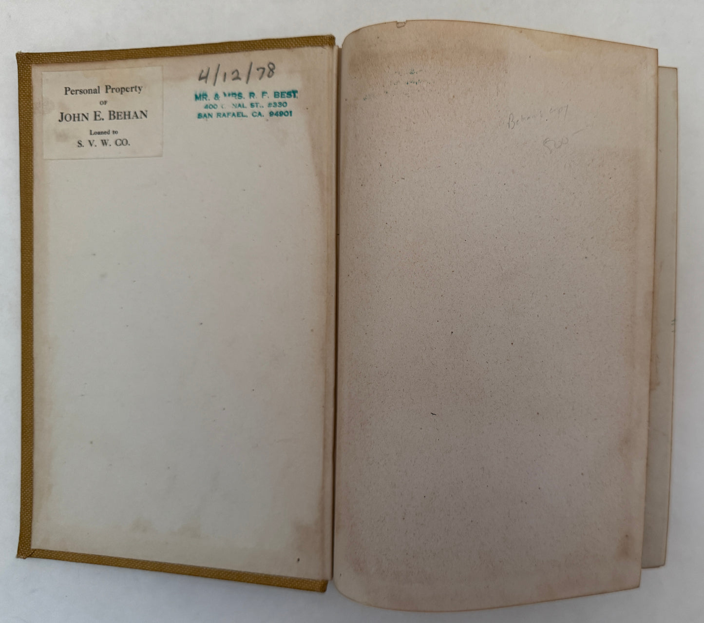 San Francisco Municipal Reports for the Fiscal Year 1905-6 and 1906-7, Ending June 30, 1907