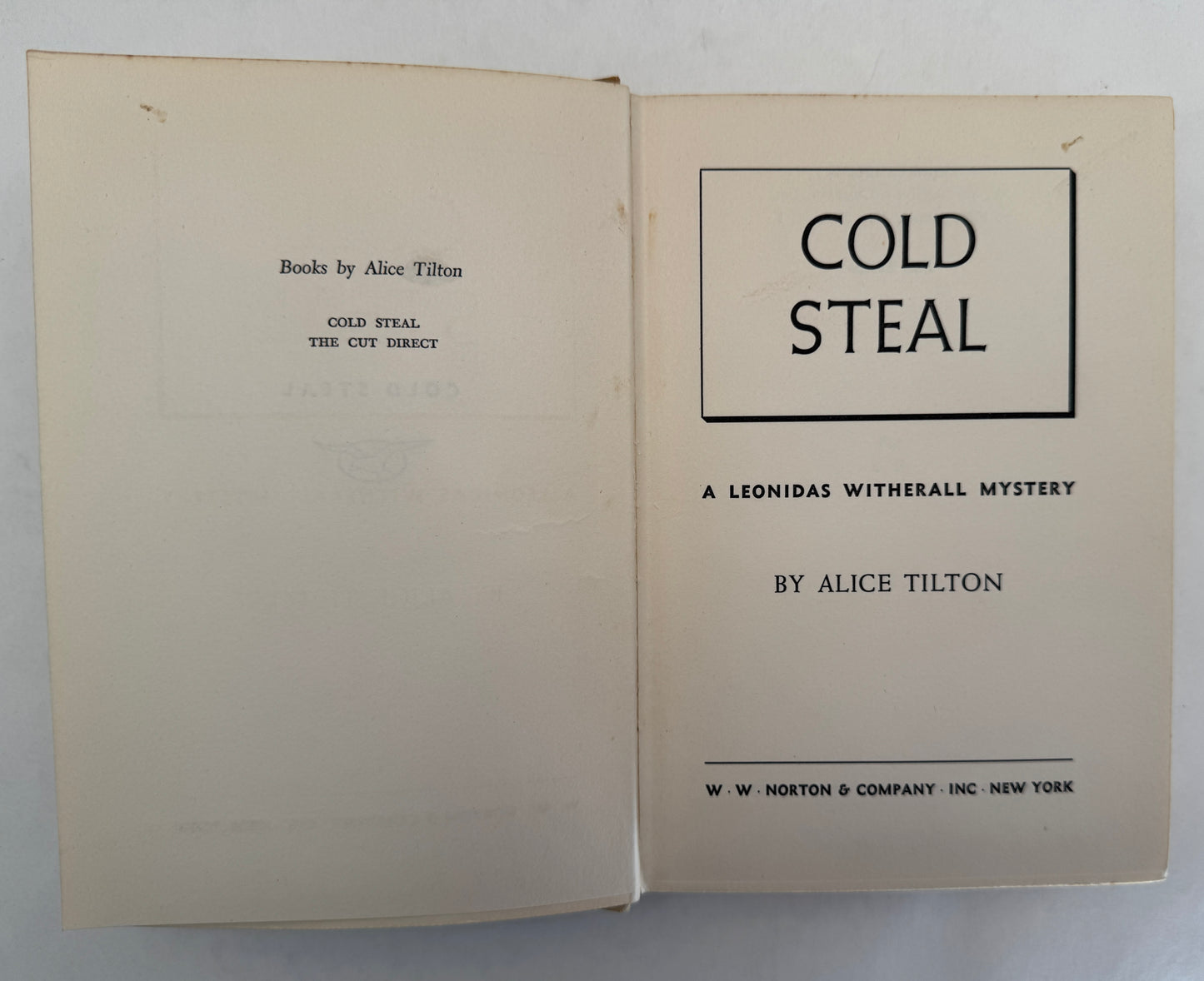 Cold Steal: A Leonidas Witherall Mystery