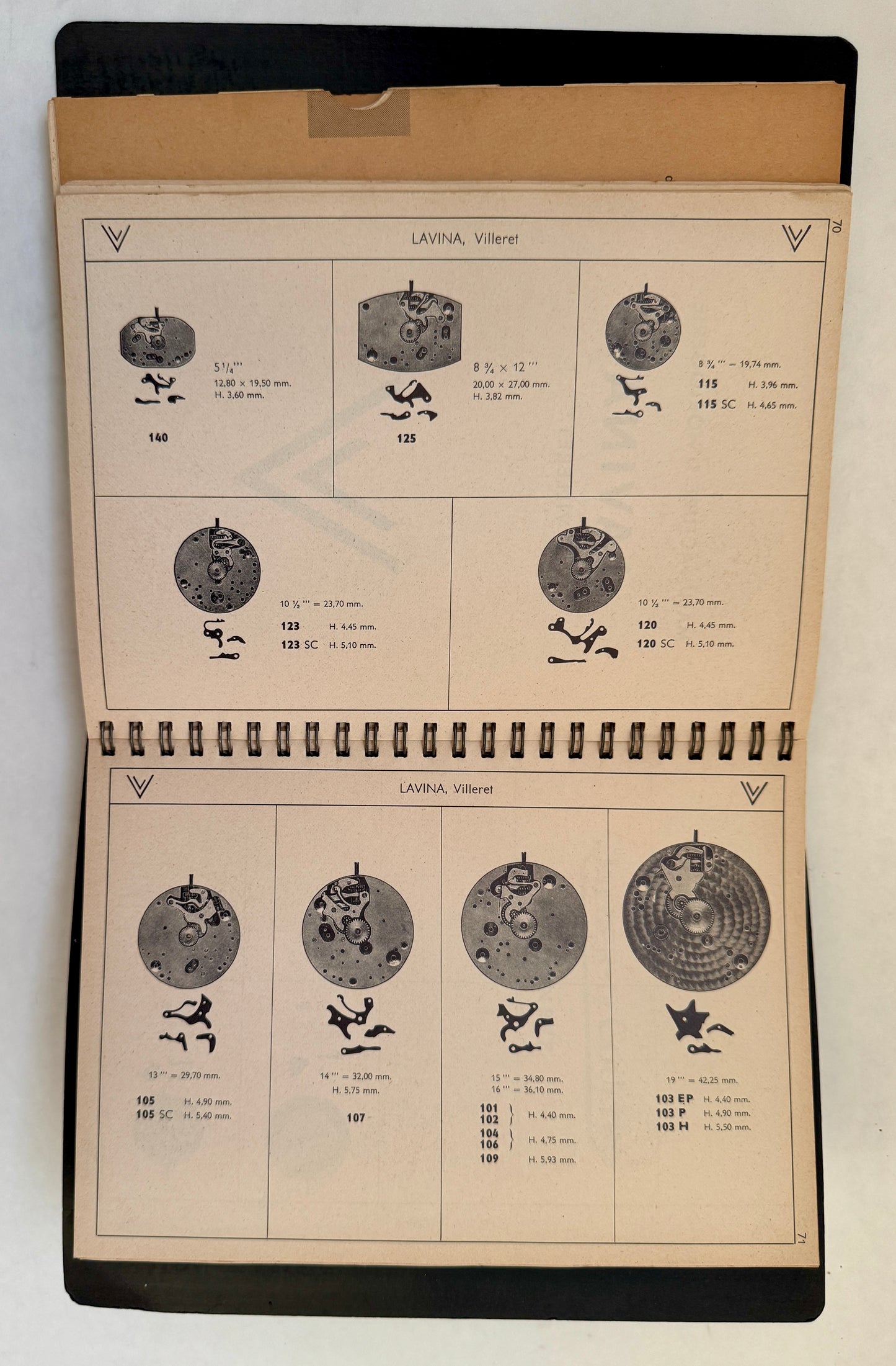 Catalogue Officiel des Pièces de Rhabillage pour Montres Suisses = Official Catalogue of Swiss Watch Repair Parts = Catalogo Oficial de Las Piezas Sueltas del Reloj Suizo = Offizieller Katalog Der Ersatzteile Der Schweizer Uhr
