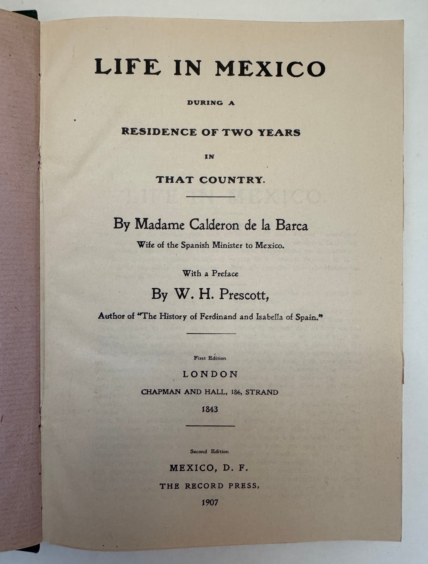 Life in Mexico During a Residence of Two Years in That Country