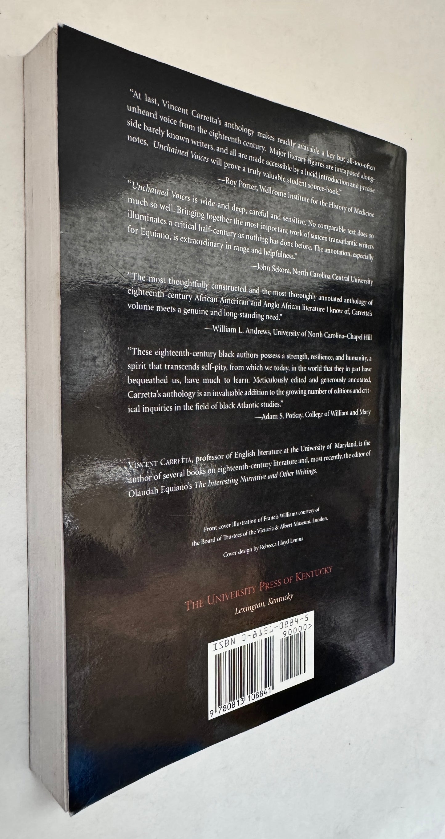 Unchained Voices: an Anthology of Black Authors in the English-Speaking World of the Eighteenth Century