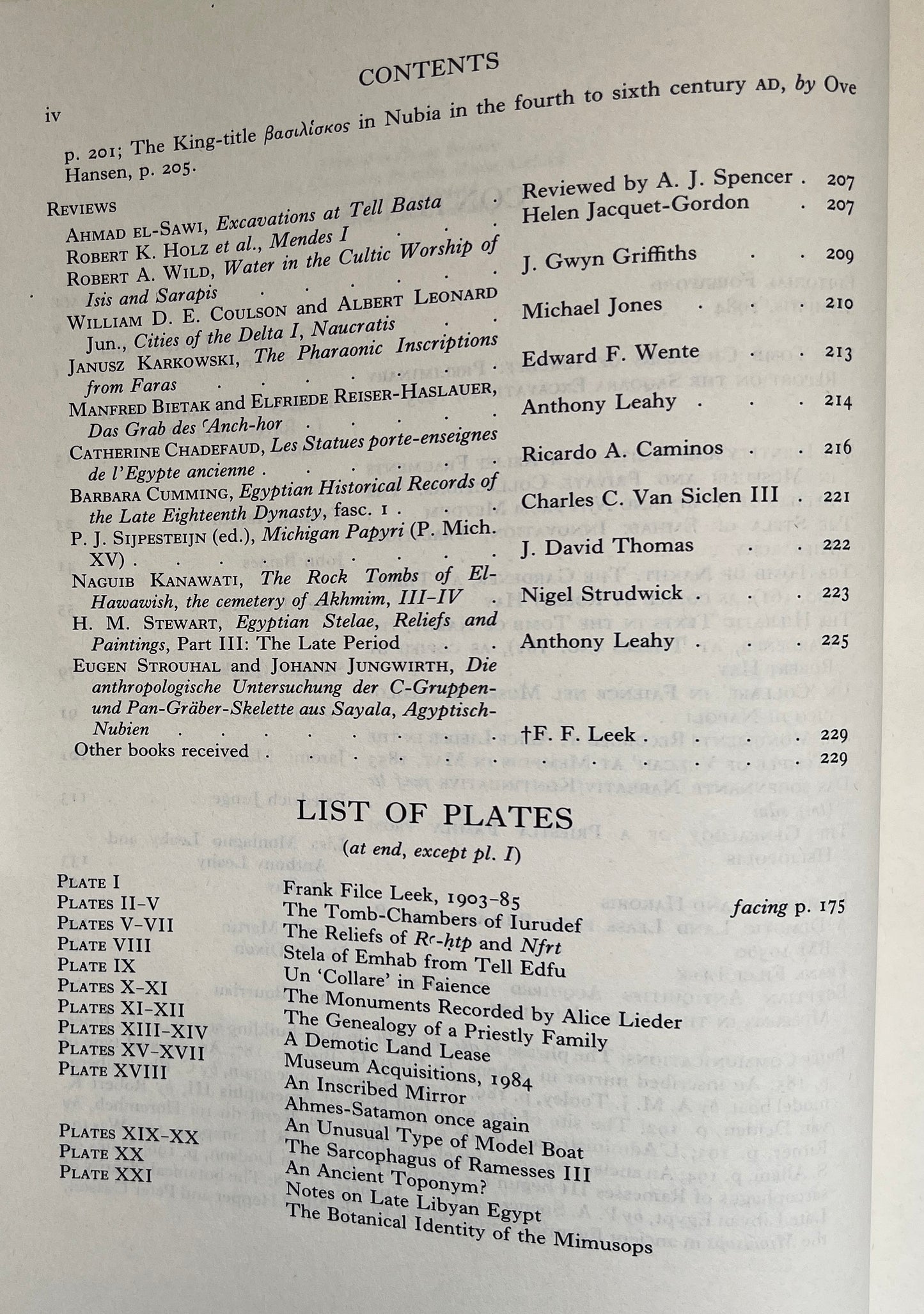 The Journal of Egyptian Archaeology; Vol 72; 1986