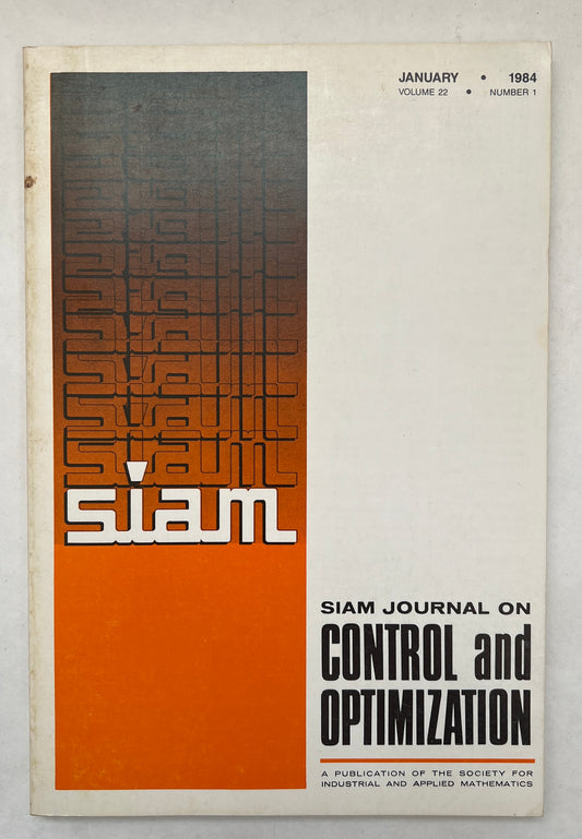 Siam Journal on Control and Optimization