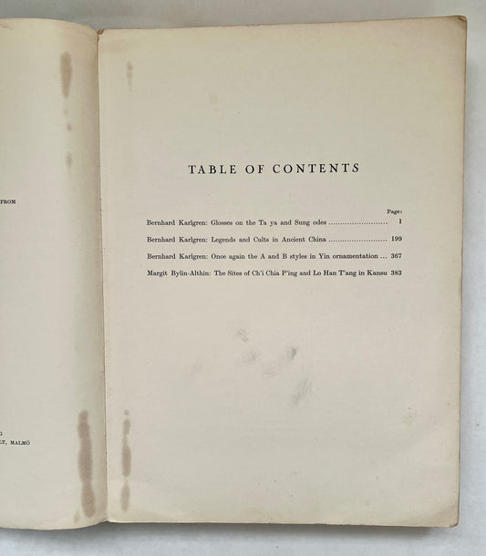 The Museum of Far Eastern Antiquities (Östasiatiska Museet) Stockholm