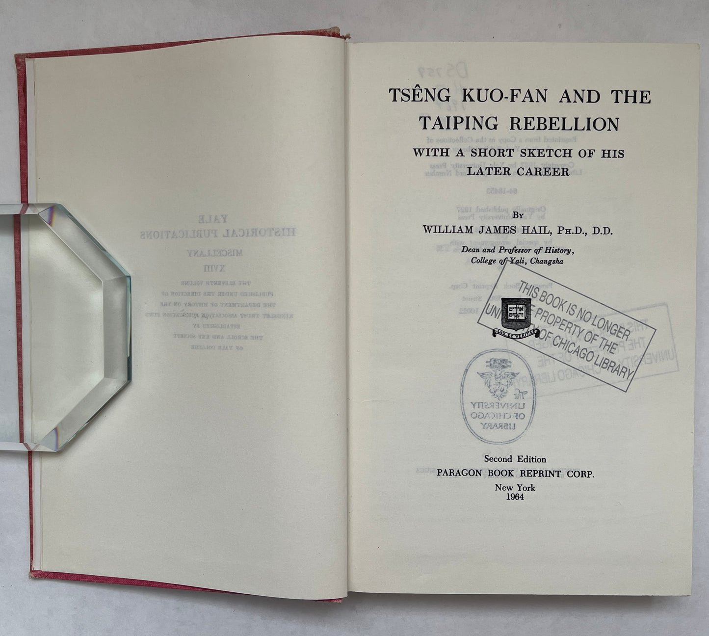 Tsêng Kuo-Fan and the Taiping Rebellion: With a Short Sketch of His Later Career