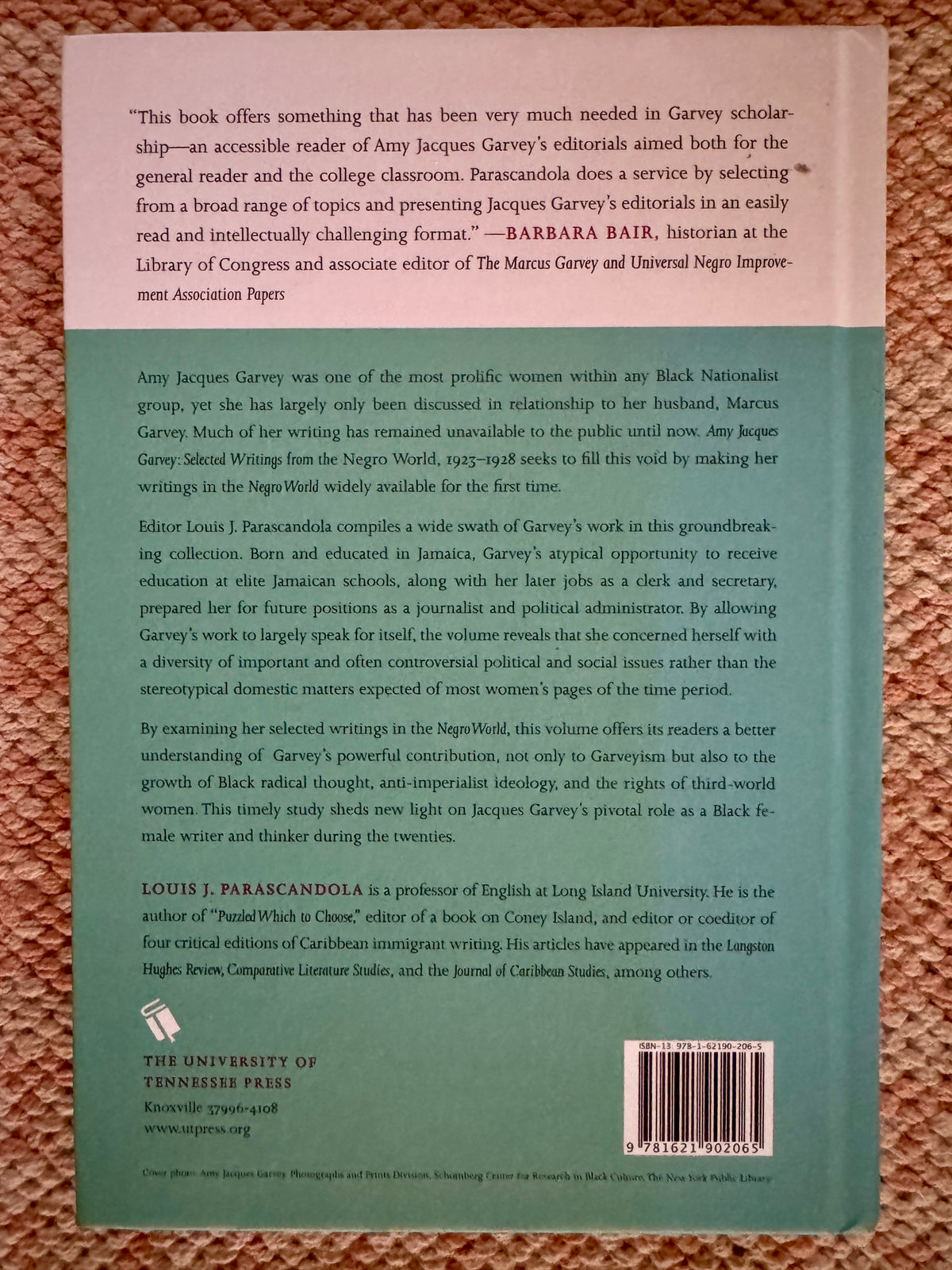 Amy Jacques Garvey: Selected Writings From the Negro World, 1923-1928