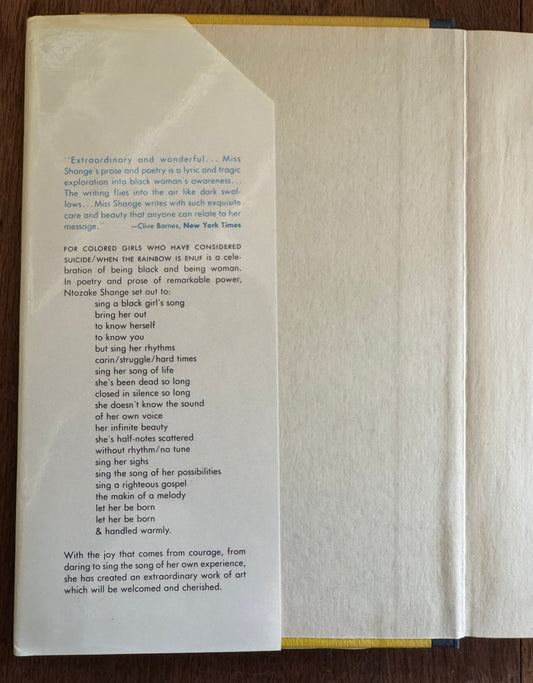 For Colored Girls Who Have Considered Suicide / When the Rainbow Is Enuf ; A Choreopoem by Ntozake Shange