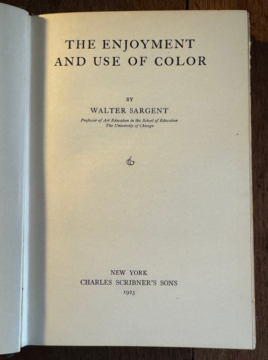 The Enjoyment and Use of Color