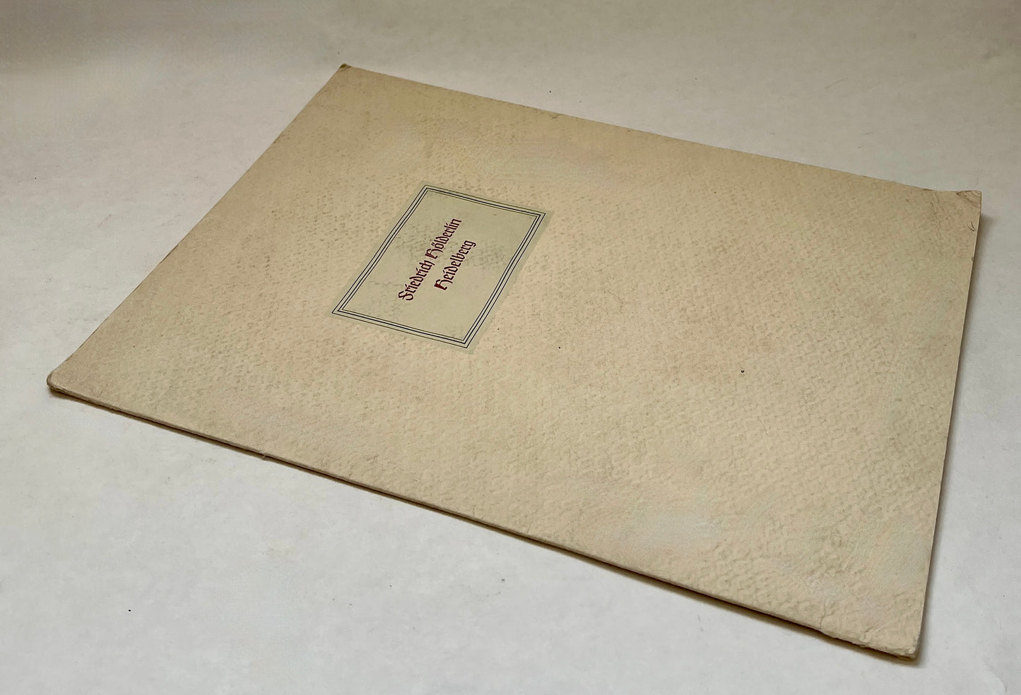 Friedrich Hölderlin. Heidelberg