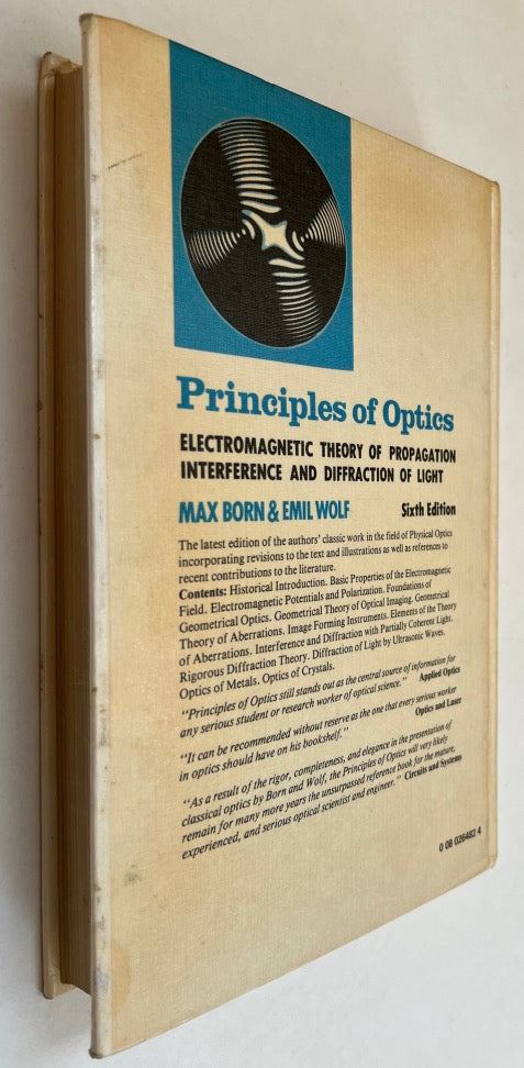 Principles of Optics: Electromagnetic Theory of Propagation, Interference and Diffraction of Light