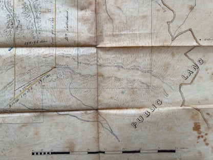 Map of a Part of the Feliz Rancho ; Surveyed for Alfred Borel By A. S. Easton Co. Sur. ; San Mateo County ; 1865. [Hand-Drawn]