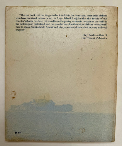Island: Poetry and History of Chinese Immigrants on Angel Island, 1910-1940 [Signed]