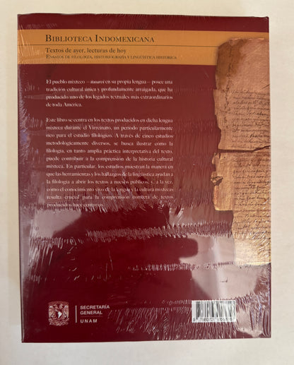 Filología Mixteca: Estudios Sobre Textos Virreinales