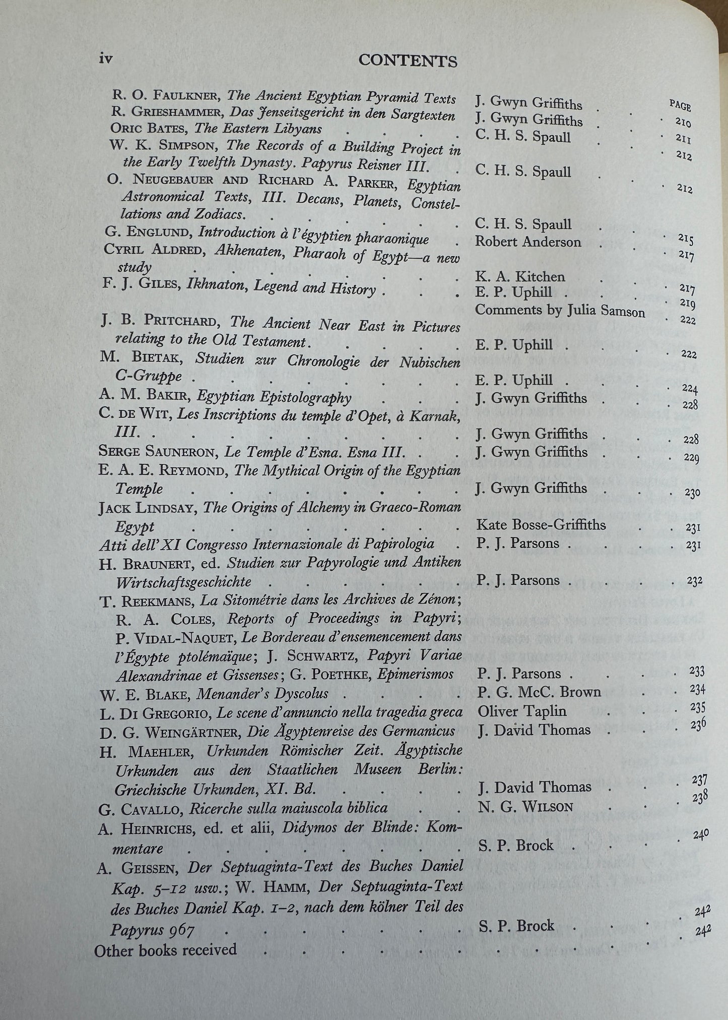 The Journal of Egyptian Archaeology; Vol 57 ; August 1971