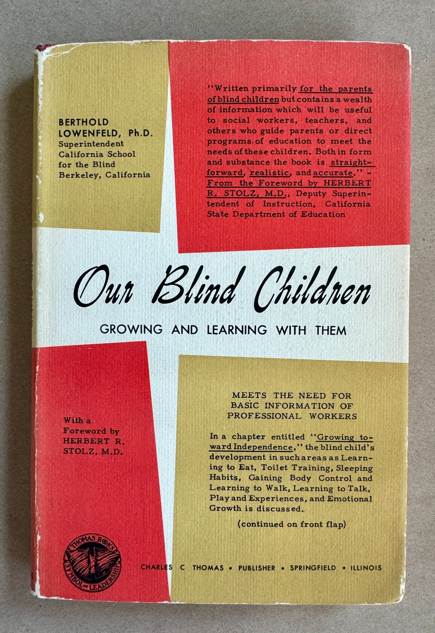 Our Blind Children [signed]