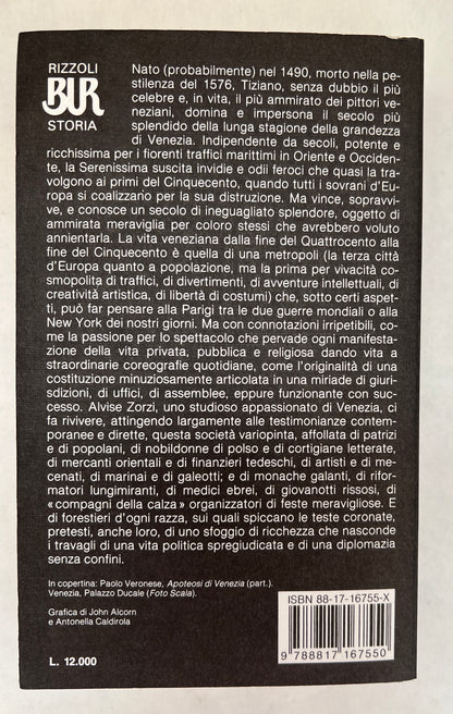 La Vita Quotidiana a Venezia Nel Secolo Di Tiziano