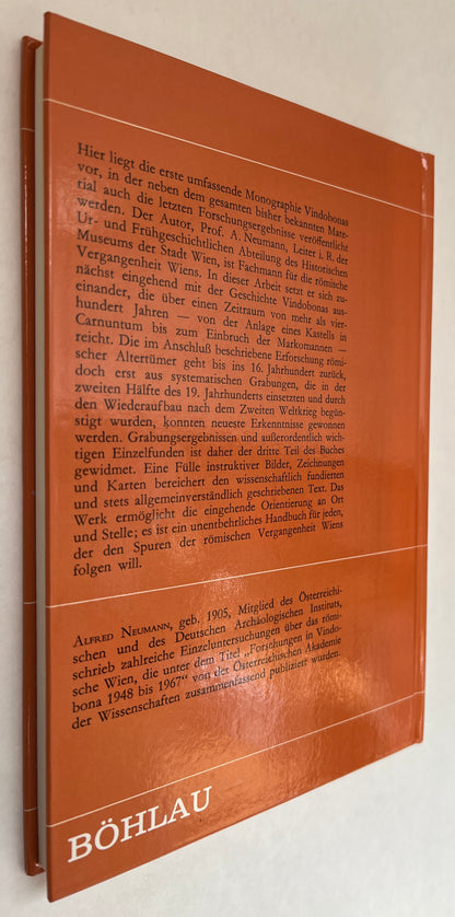 Vindobona: Die Römische Vergangenheit Wiens: Geschichte, Erforschung, Funde