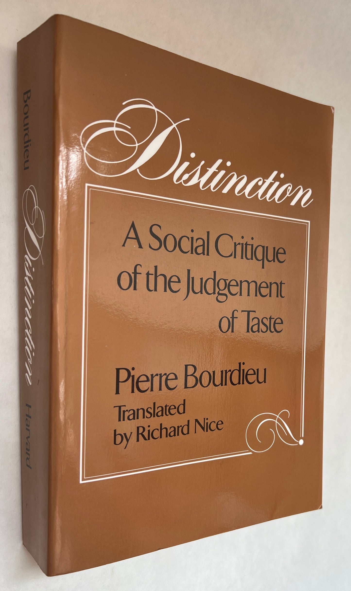 Distinction: A Social Critique of the Judgement of Taste