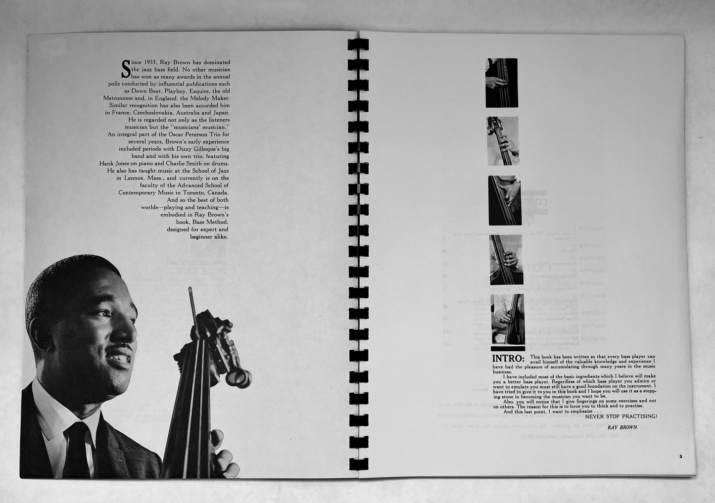 Ray Brown's Bass Method;  Volume 1, Number 1