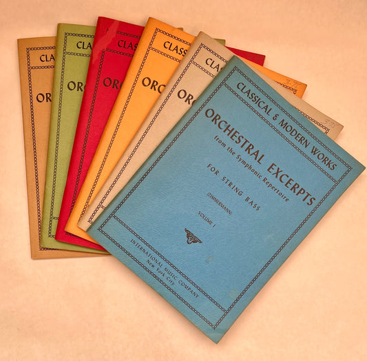 Orchestral Excerpts From the Symphonic Repertoire for String Bass. Volumes I, II, III, IV, V & VI.