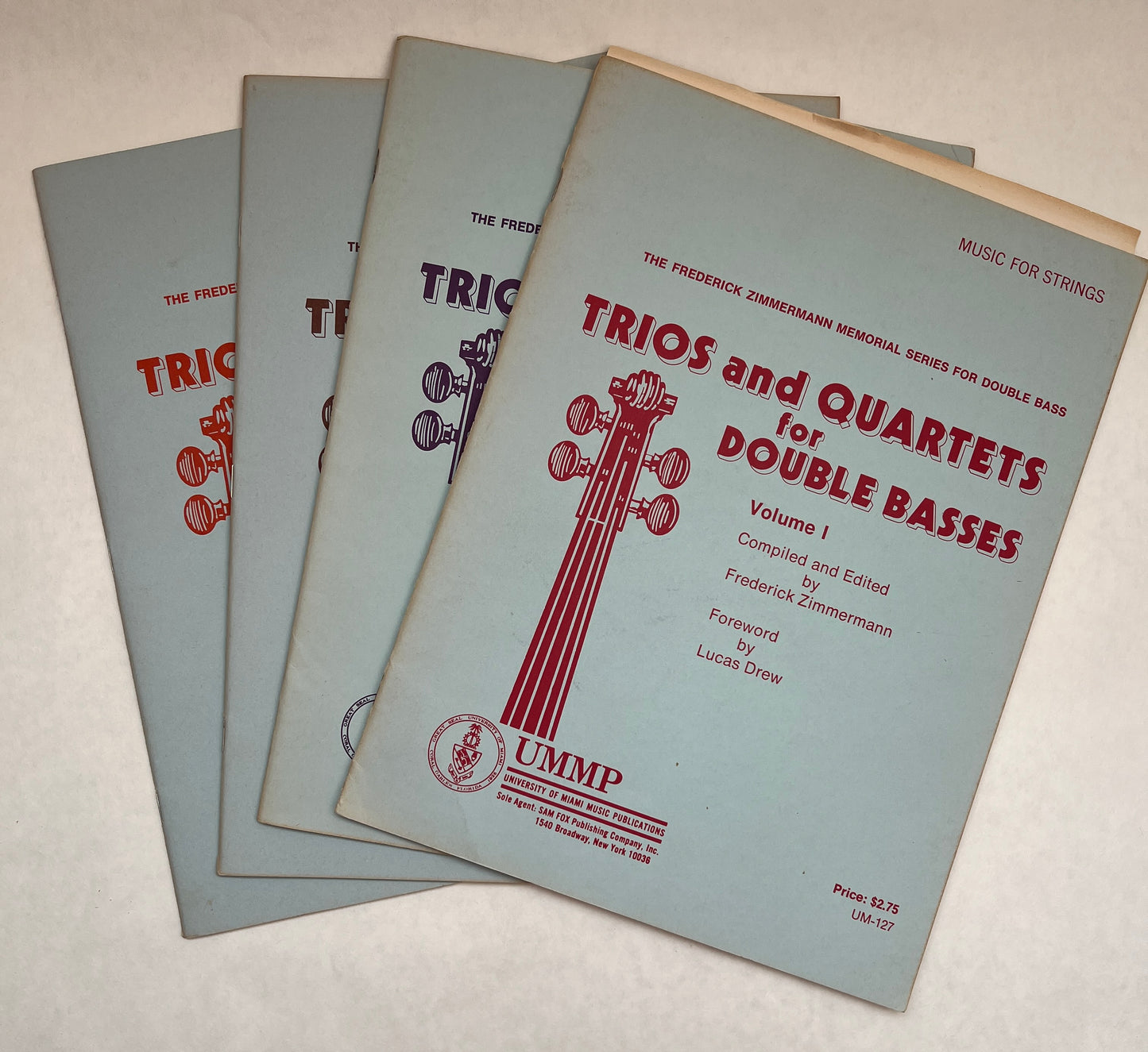 Trios and Quartets for Double Basses; Volumes I, II, III, IV