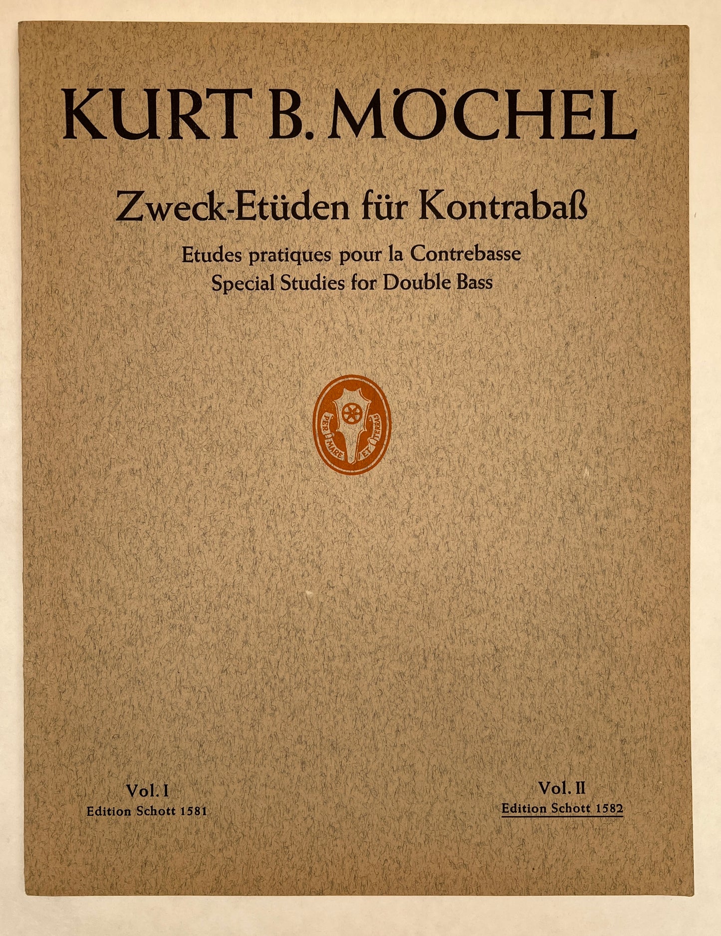 Zweck-Etuden fur Kontrabass; Etudes pratiques pour la Contrebasse; Special Studies for Double Bass