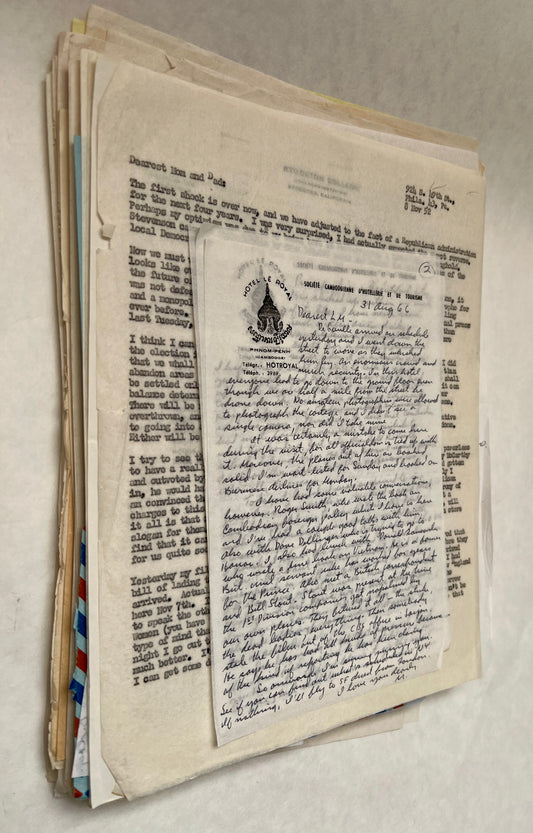 Collection of Personal Letters to a Wife & Parents by Marshall L. Windmiller  [TLS and Holograph]