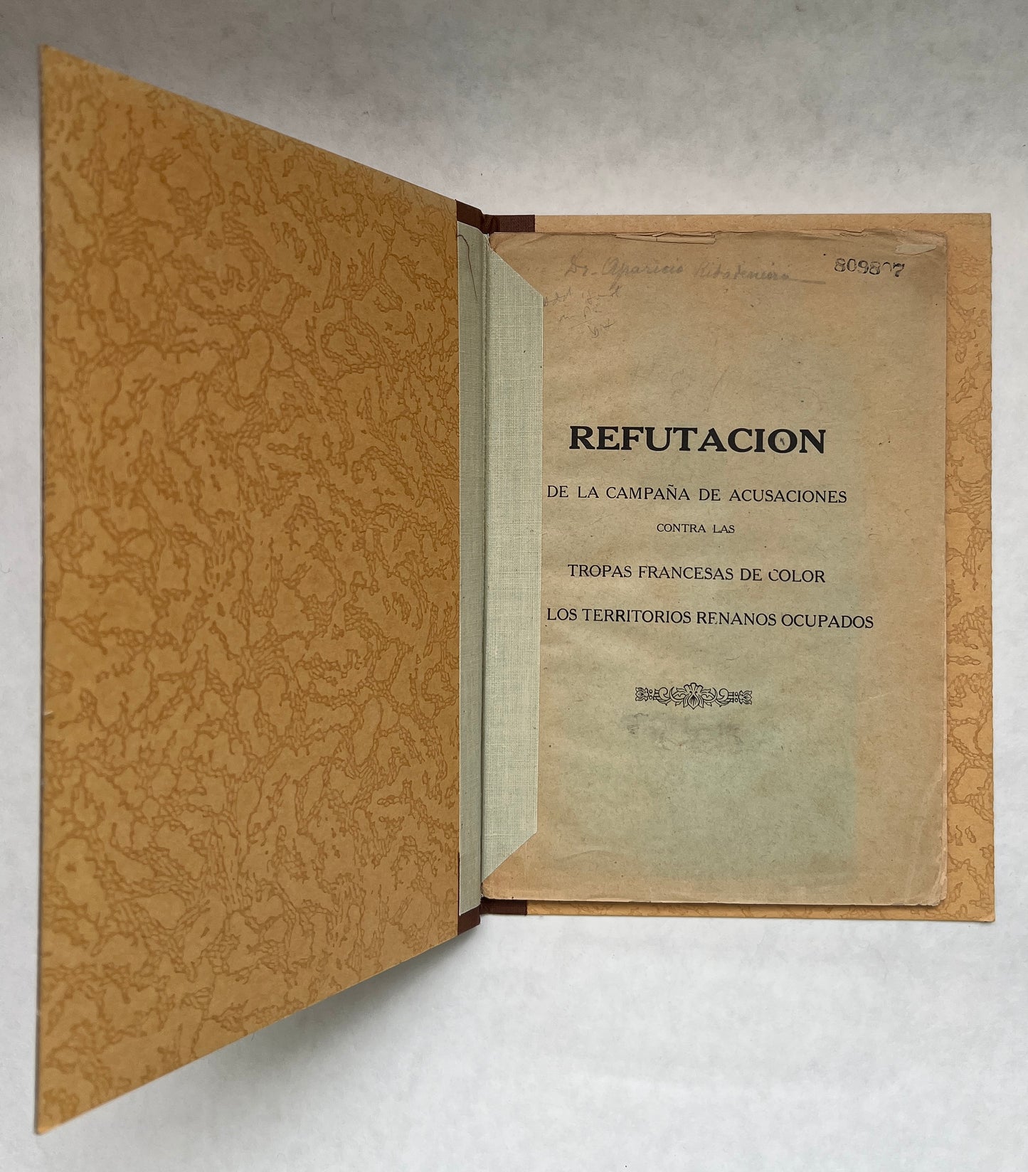 Refutacion de la Campaña de Acusaciones Contra Las Tropas Francesas de Color en Los Territorios Renanos Ocupados