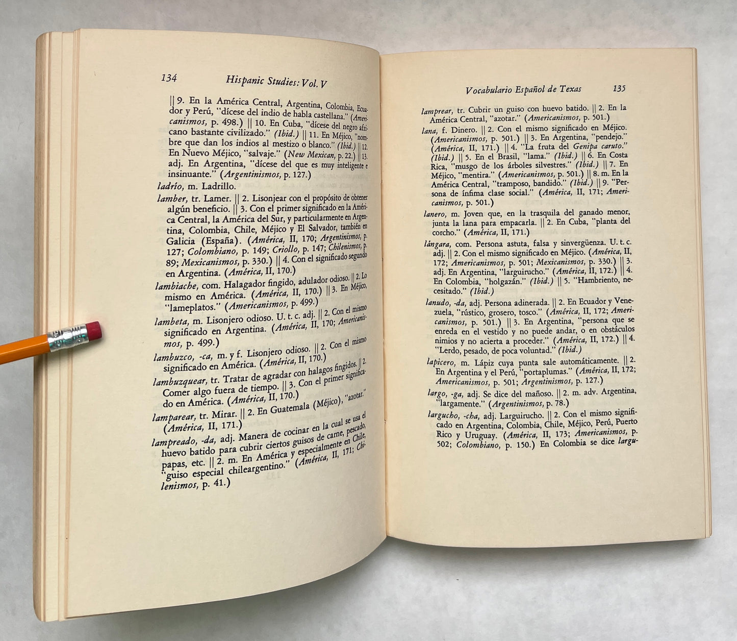 Vocabulario Español de Texas