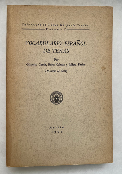 Vocabulario Español de Texas