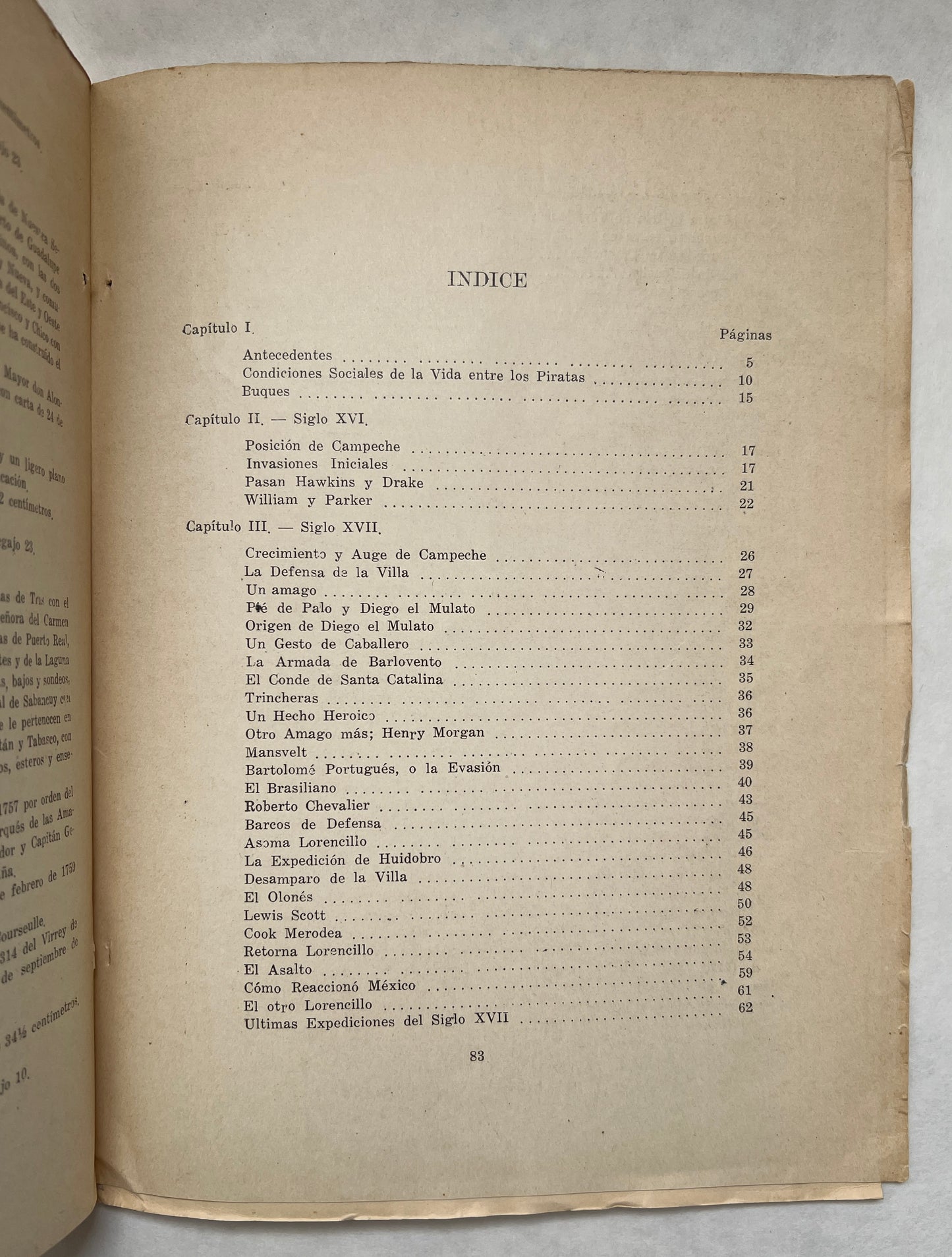 Piraterías en Campeche (Siglos Xvi, Xvii, y Xviii.)