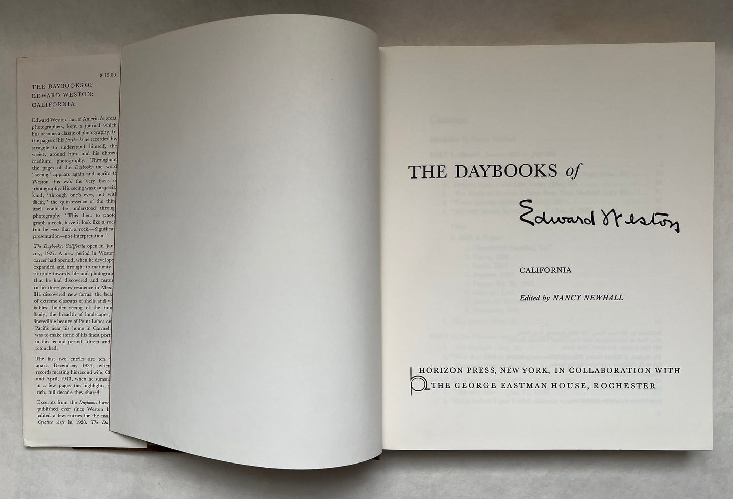 The Daybooks of Edward Weston; California