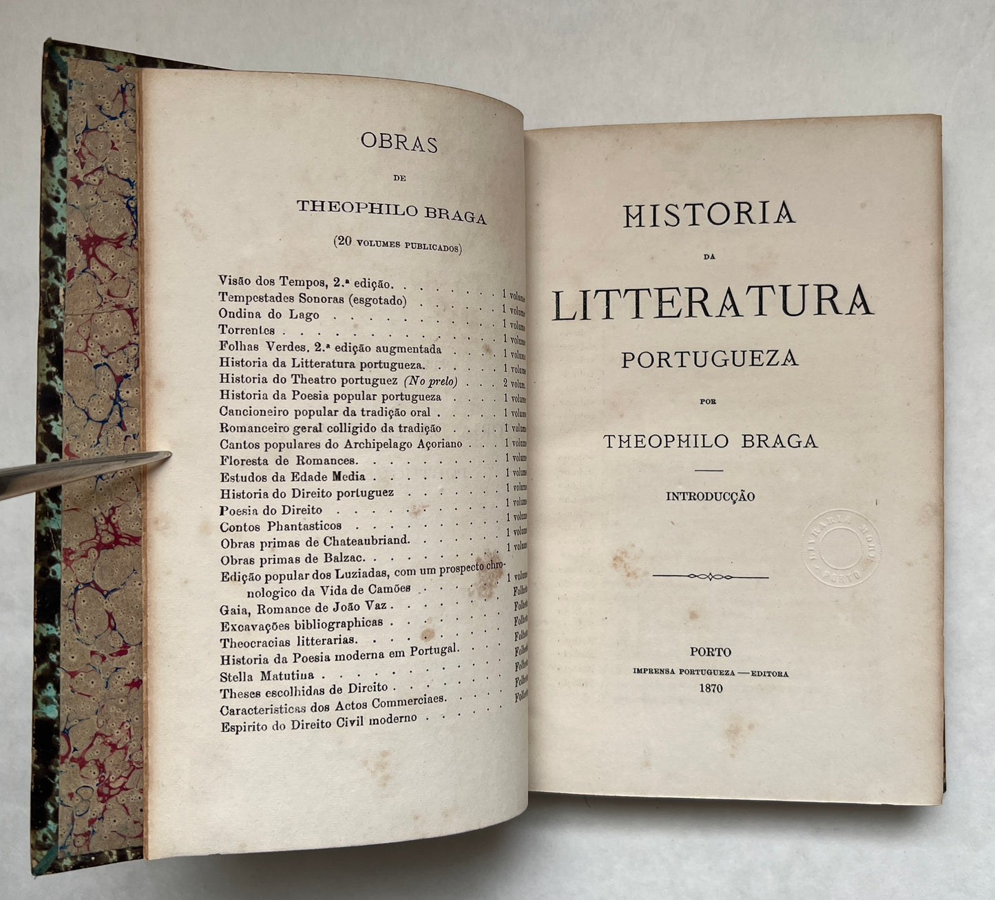 Historia da Litteratura Portugueza