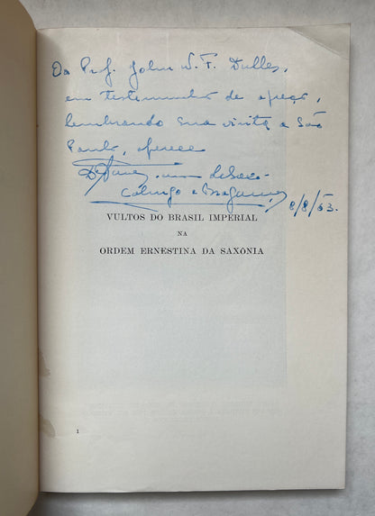 Vultos do Brasil Imperial na Ordem Ernestina da Saxonia