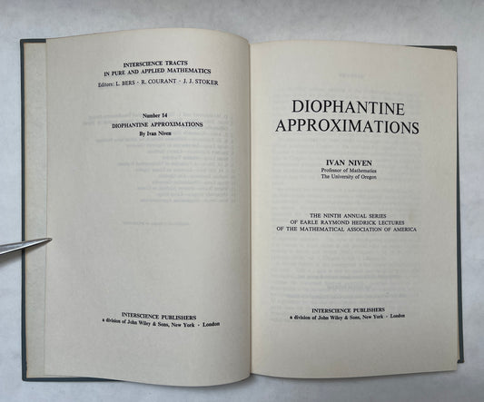 Diophantine Approximations