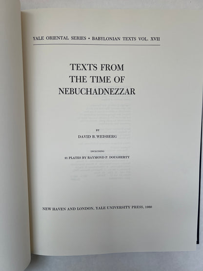 Texts From the Time of Nebuchadnezzar