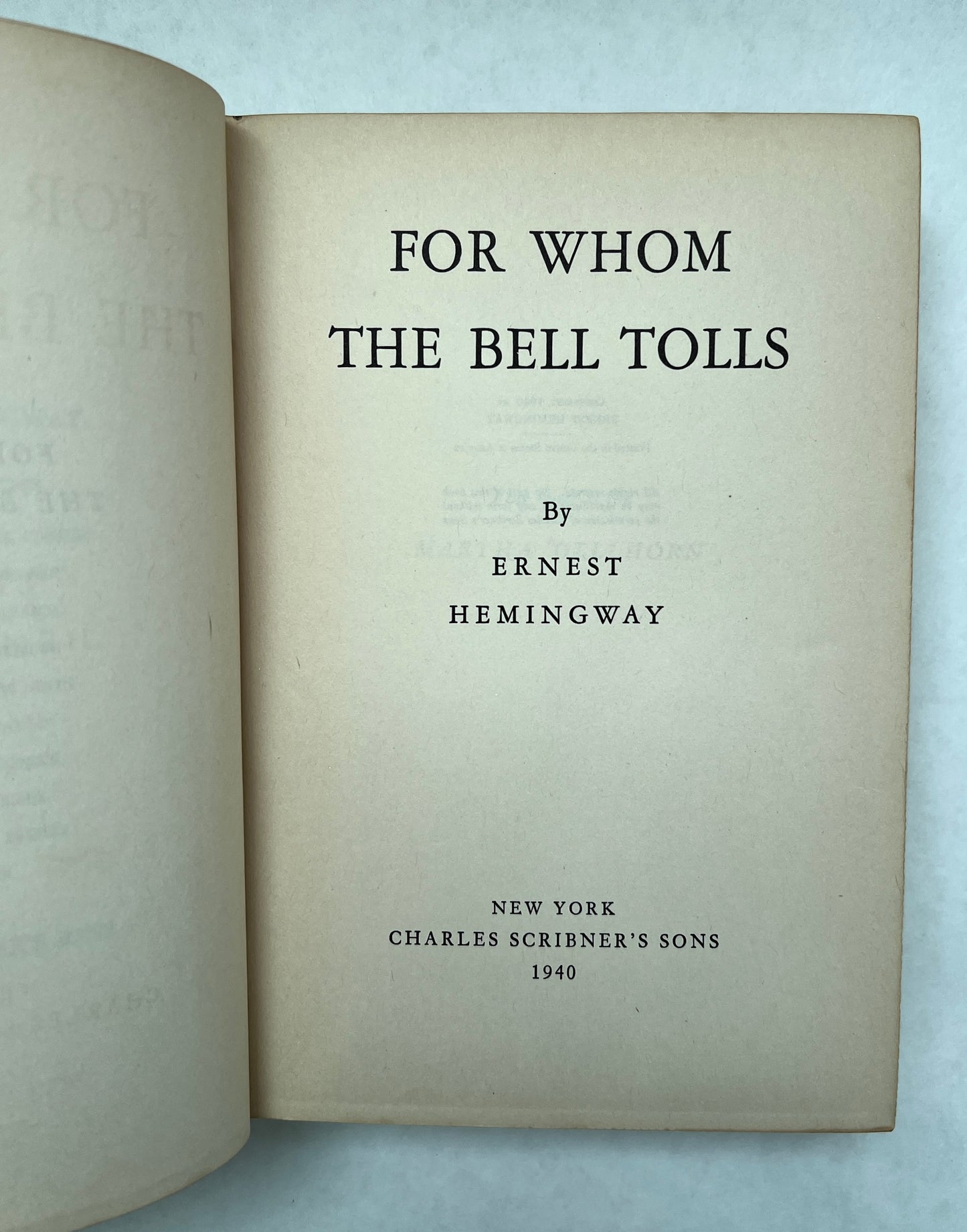 For Whom the Bell Tolls