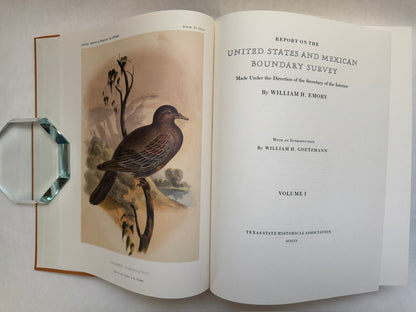 Report on the United States and Mexico Boundary Survey [Three Volumes]