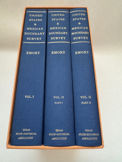 Report on the United States and Mexico Boundary Survey [Three Volumes]