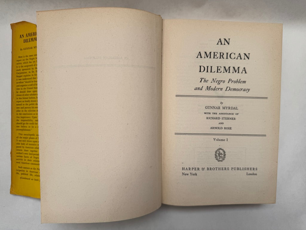 An American Dilemma: The Negro Problem and Modern Democracy